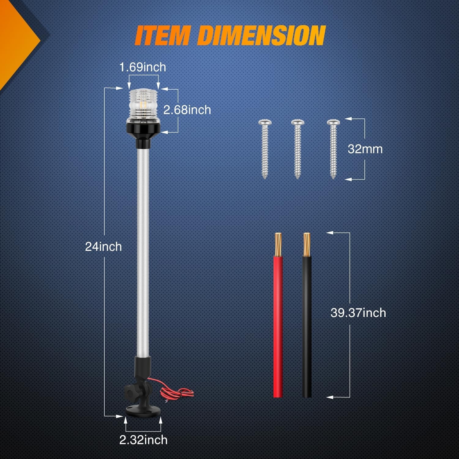 Luz de Popa para Barco Nilight - Fishing Boat Navigation Light reseña y precio